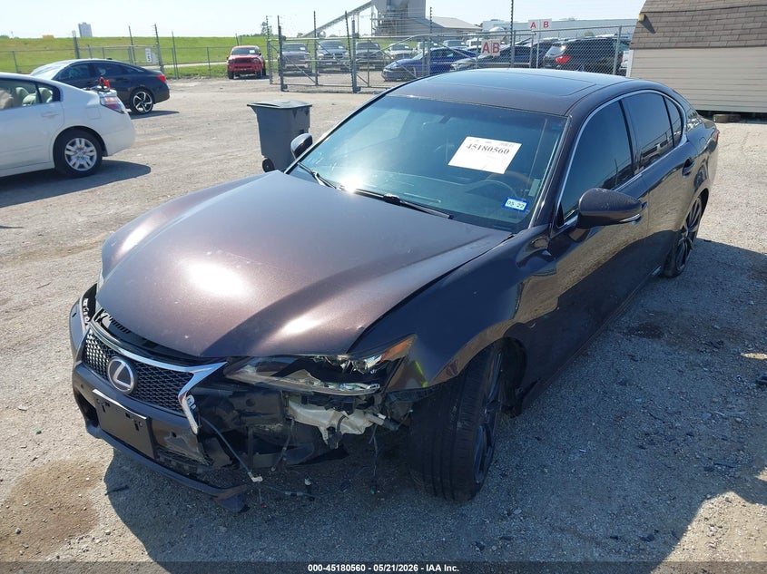2013 Lexus Gs VIN JTHBS1BL5D5001720 IAAI salvage auction — LEFT FRONT, Salvage (Illinois), sold $2,400 on 2026-07-15 (photo 2)