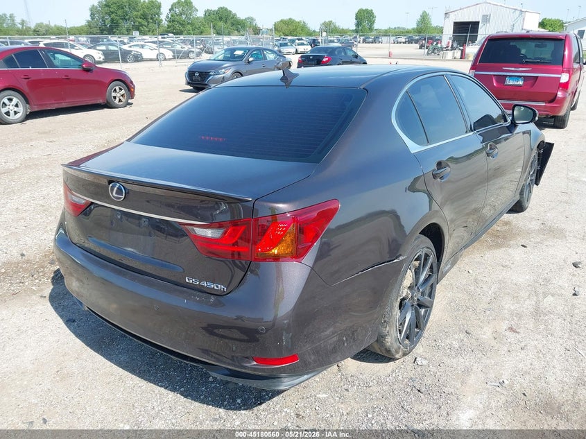 2013 Lexus Gs VIN JTHBS1BL5D5001720 IAAI salvage auction — LEFT FRONT, Salvage (Illinois), sold $2,400 on 2026-07-15 (photo 4)