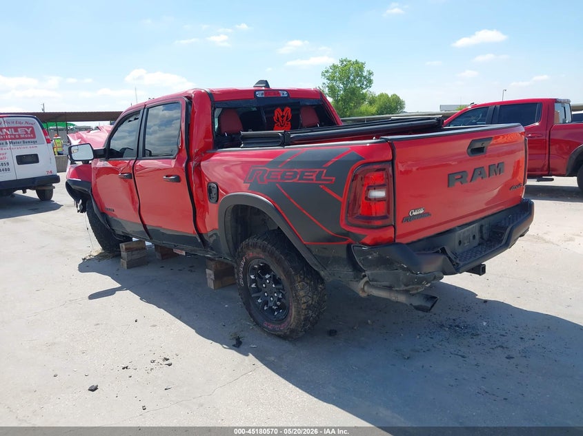 2025 Ram 1500 VIN 1C6SRFLP4SN761086 IAAI salvage auction — FRONT & REAR, Salvage Title, sold $7,275 on 2026-09-02 (photo 3)