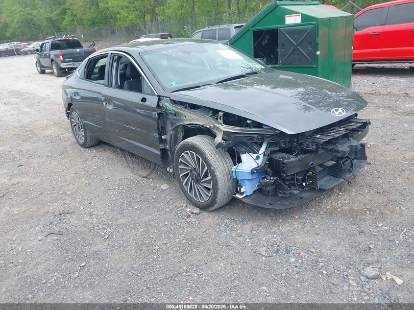 2024 Hyundai Sonata VIN KMHL54JJ2RA100746 IAAI salvage auction — FRONT & REAR, Mv-907A (New York), sold $8,050 on 2026-07-14 (photo 1)