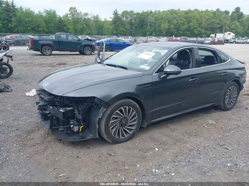 2024 Hyundai Sonata VIN KMHL54JJ2RA100746 IAAI salvage auction — FRONT & REAR, Mv-907A (New York), sold $8,050 on 2026-07-14 (photo 2)