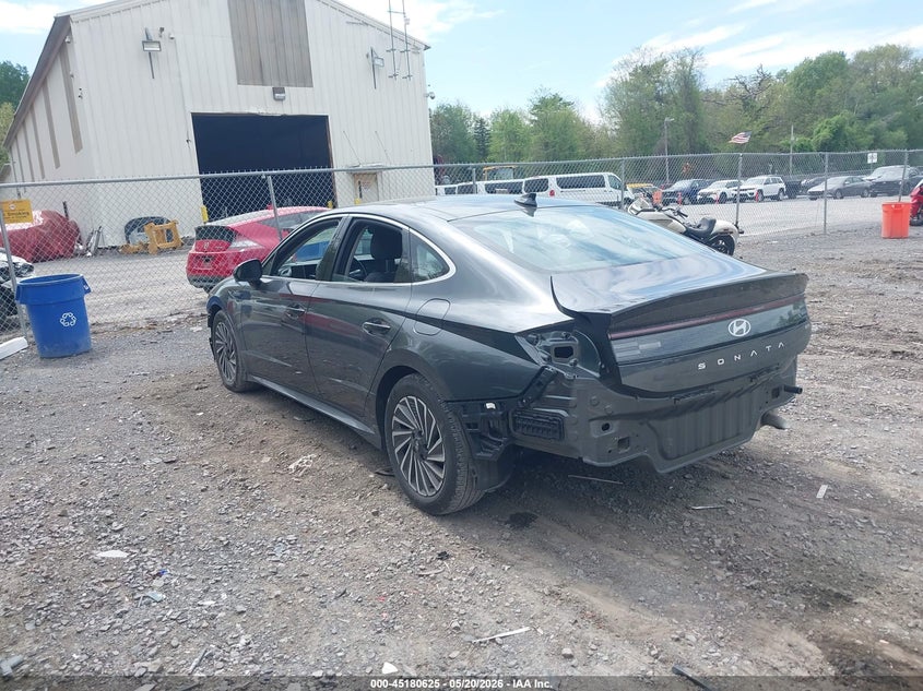 2024 Hyundai Sonata VIN KMHL54JJ2RA100746 IAAI salvage auction — FRONT & REAR, Mv-907A (New York), sold $8,050 on 2026-07-14 (photo 3)