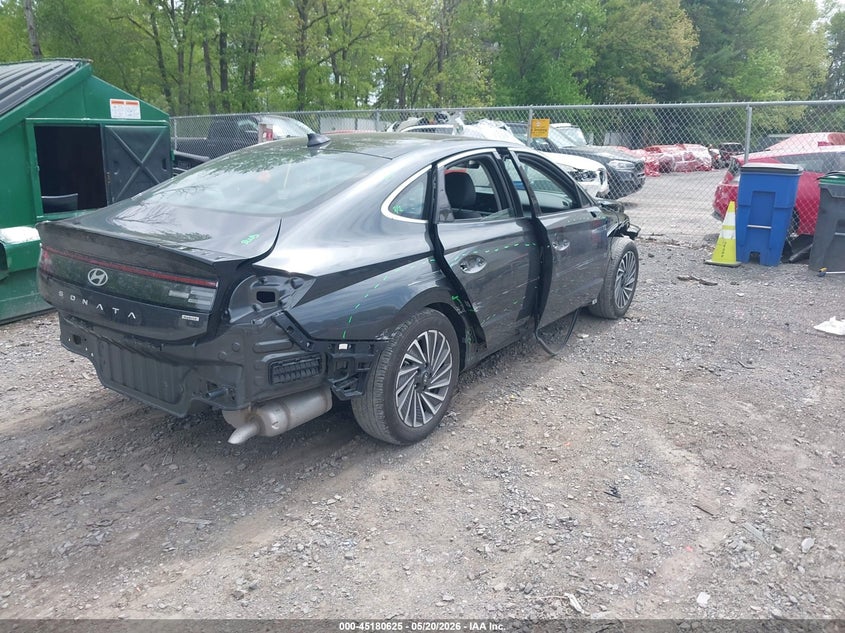 2024 Hyundai Sonata VIN KMHL54JJ2RA100746 IAAI salvage auction — FRONT & REAR, Mv-907A (New York), sold $8,050 on 2026-07-14 (photo 4)