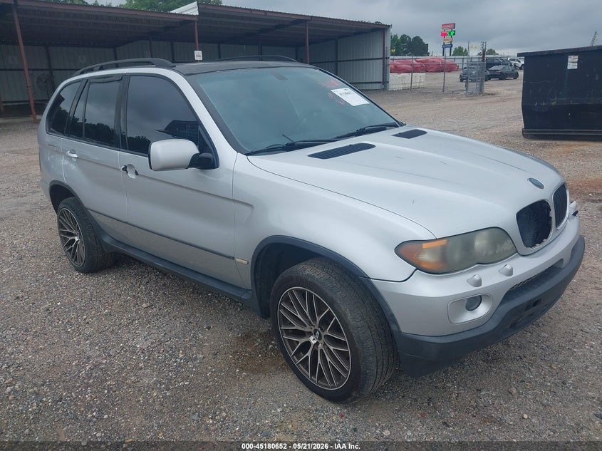 2006 BMW X5 VIN 5UXFA13586LY45219 IAAI salvage auction — FRONT END, Original (Texas), sold $275 on 2026-07-13 (photo 1)