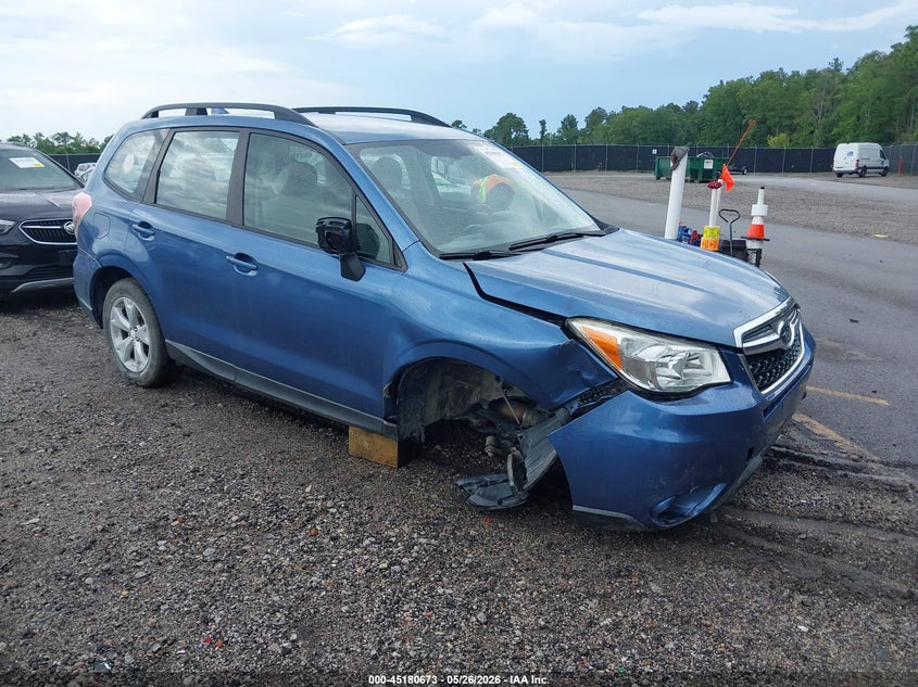 2016 Subaru Forester VIN JF2SJABC7GH452981 IAAI salvage auction — FRONT & REAR, Salvage (South Carolina), sold $900 on 2026-07-15 (photo 1)