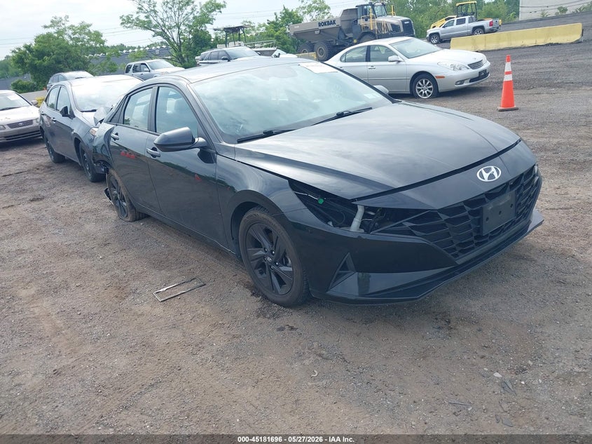 2021 Hyundai Elantra VIN 5NPLM4AG2MH002426 IAAI salvage auction — REAR END, Salvage Title, sold $2,000 on 2026-07-07 (photo 1)