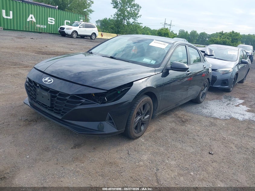 2021 Hyundai Elantra VIN 5NPLM4AG2MH002426 IAAI salvage auction — REAR END, Salvage Title, sold $2,000 on 2026-07-07 (photo 2)