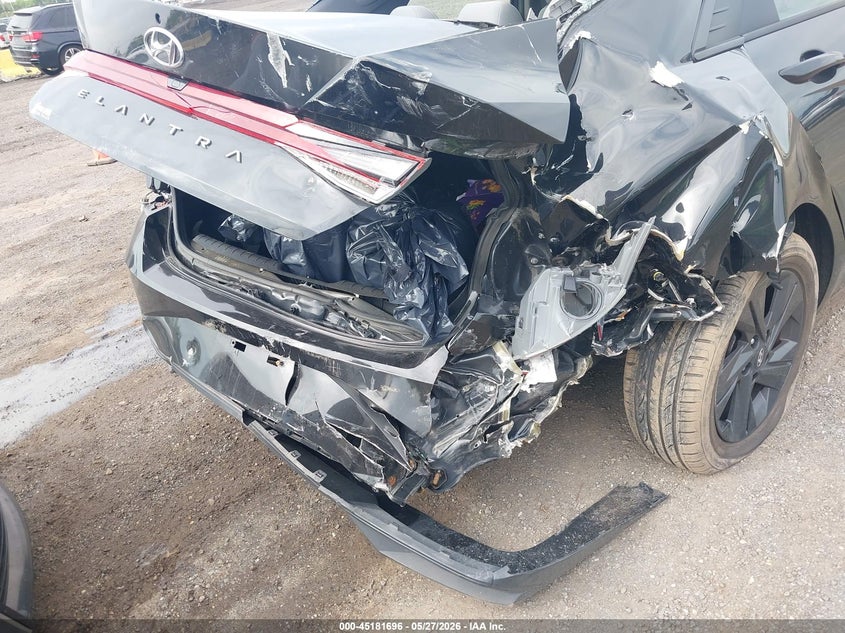 2021 Hyundai Elantra VIN 5NPLM4AG2MH002426 IAAI salvage auction — REAR END, Salvage Title, sold $2,000 on 2026-07-07 (photo 6)