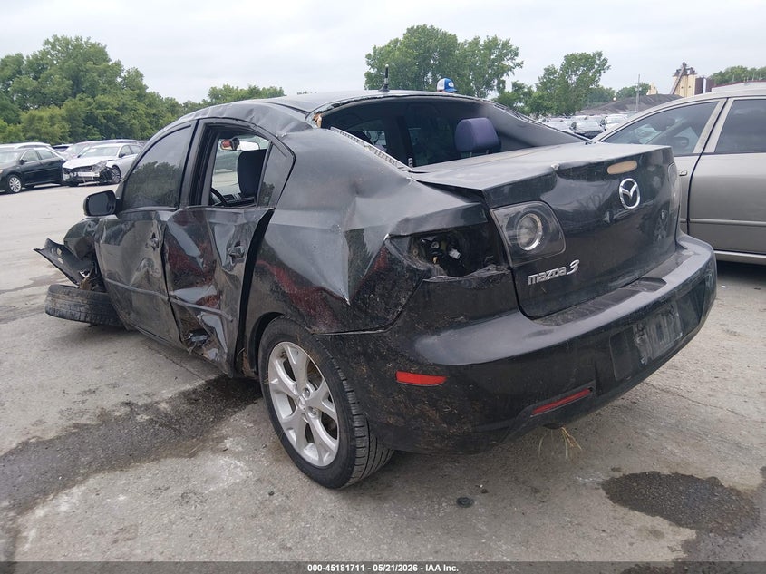 2009 Mazda 3 VIN JM1BK32F191197208 IAAI salvage auction — ROLLOVER, Junk (Missouri), sold $325 on 2026-07-08 (photo 3)