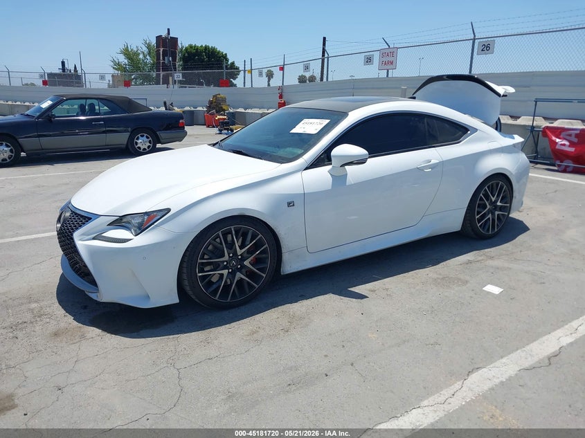 2016 Lexus Rc VIN JTHHA5BC7G5000769 IAAI salvage auction — REAR END, Salvage (California), sold $9,000 on 2026-08-19 (photo 2)