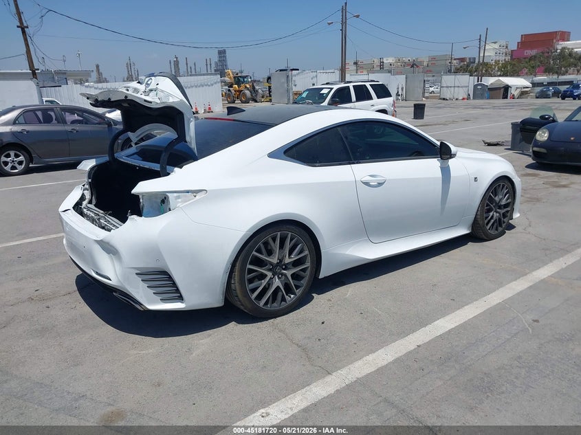 2016 Lexus Rc VIN JTHHA5BC7G5000769 IAAI salvage auction — REAR END, Salvage (California), sold $9,000 on 2026-08-19 (photo 4)