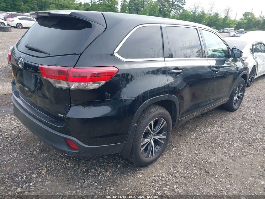 2018 Toyota Highlander VIN 5TDBZRFH7JS822390 IAAI salvage auction — FRONT & REAR, Salvage (New Jersey), sold $5,500 on 2026-07-28 (photo 4)