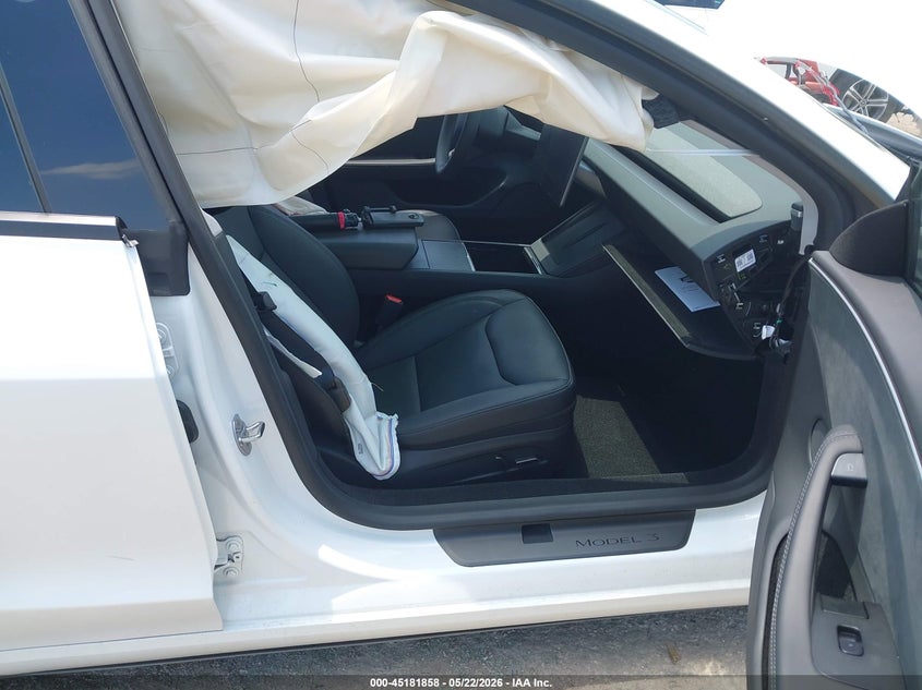 2025 Tesla Model 3 VIN 5YJ3E1EB1SF960060 IAAI salvage auction — FRONT END, Original (Texas), sold $6,600 on 2026-07-23 (photo 5)