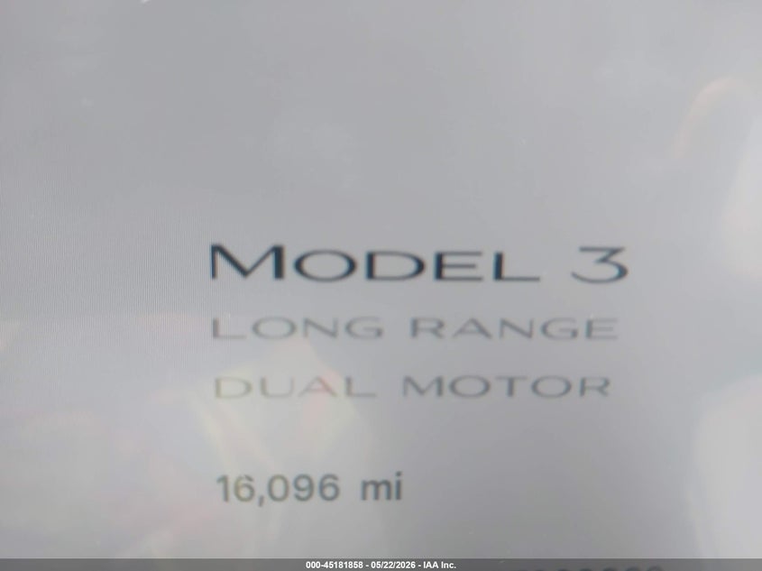 2025 Tesla Model 3 VIN 5YJ3E1EB1SF960060 IAAI salvage auction — FRONT END, Original (Texas), sold $6,600 on 2026-07-23 (photo 7)