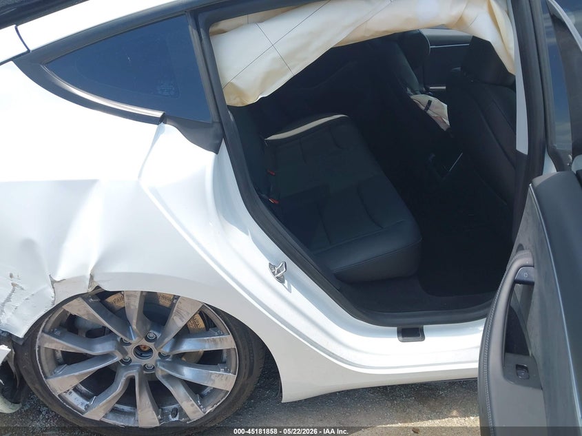 2025 Tesla Model 3 VIN 5YJ3E1EB1SF960060 IAAI salvage auction — FRONT END, Original (Texas), sold $6,600 on 2026-07-23 (photo 8)