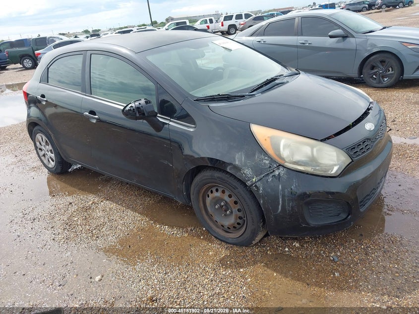 2012 Kia Rio VIN KNADM5A35C6069728 IAAI salvage auction — NORMAL WEAR, Original (Texas), sold $275 on 2026-07-08 (photo 1)