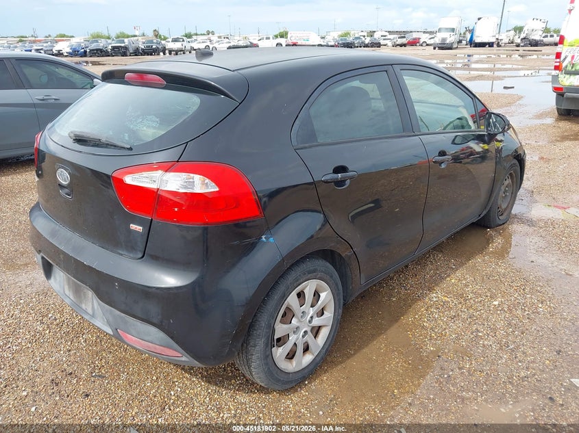 2012 Kia Rio VIN KNADM5A35C6069728 IAAI salvage auction — NORMAL WEAR, Original (Texas), sold $275 on 2026-07-08 (photo 4)
