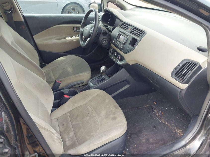 2012 Kia Rio VIN KNADM5A35C6069728 IAAI salvage auction — NORMAL WEAR, Original (Texas), sold $275 on 2026-07-08 (photo 5)