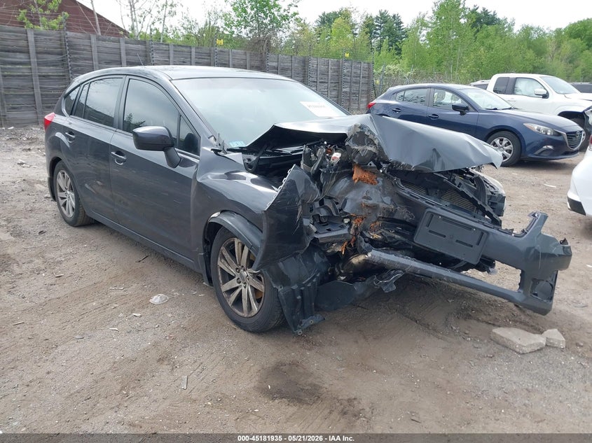 2016 Subaru Impreza VIN JF1GPAB62G8328443 IAAI salvage auction — FRONT END, Salvage Title, sold $400 on 2026-07-17 (photo 1)
