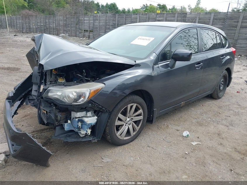 2016 Subaru Impreza VIN JF1GPAB62G8328443 IAAI salvage auction — FRONT END, Salvage Title, sold $400 on 2026-07-17 (photo 2)