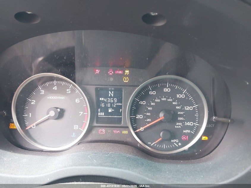 2016 Subaru Impreza VIN JF1GPAB62G8328443 IAAI salvage auction — FRONT END, Salvage Title, sold $400 on 2026-07-17 (photo 7)