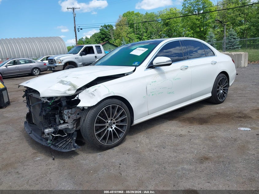 2017 Mercedes-benz E-klasse VIN WDDZF4KB1HA101054 IAAI salvage auction — FRONT END, Salvage (New Jersey), sold $7,300 on 2026-07-30 (photo 2)