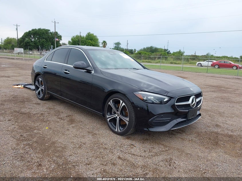 2025 Mercedes-benz C-klasse VIN W1KAF4GB0SR275339 IAAI salvage auction — ENGINE DAMAGE, Salvage (Texas), sold $18,750 on 2026-07-07 (photo 1)