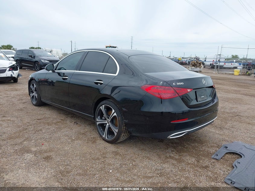 2025 Mercedes-benz C-klasse VIN W1KAF4GB0SR275339 IAAI salvage auction — ENGINE DAMAGE, Salvage (Texas), sold $18,750 on 2026-07-07 (photo 3)