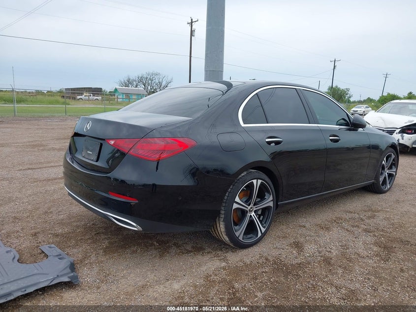2025 Mercedes-benz C-klasse VIN W1KAF4GB0SR275339 IAAI salvage auction — ENGINE DAMAGE, Salvage (Texas), sold $18,750 on 2026-07-07 (photo 4)