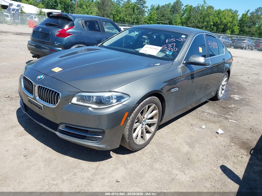 2014 BMW 5er VIN WBA5B3C51ED537370 IAAI salvage auction — REPOSSESSION, Salvage Title, sold $925 on 2026-07-10 (photo 2)