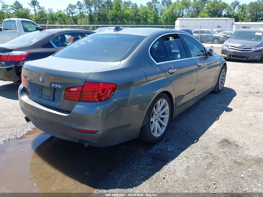 2014 BMW 5er VIN WBA5B3C51ED537370 IAAI salvage auction — REPOSSESSION, Salvage Title, sold $925 on 2026-07-10 (photo 4)
