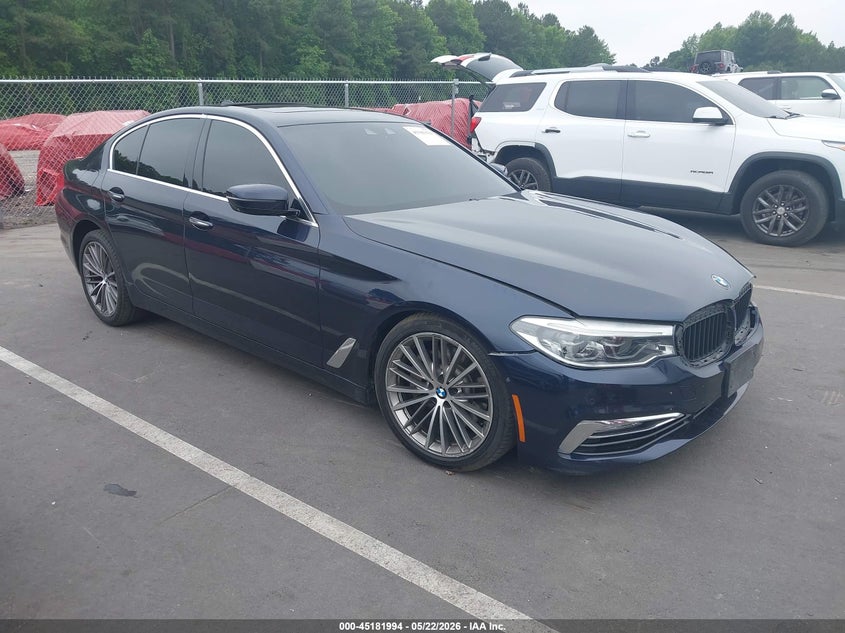 2017 BMW VIN WBAJE5C38HG915235 IAAI salvage auction — LEFT FRONT, Salvage (North Carolina), sold $9,250 on 2026-07-08 (photo 1)
