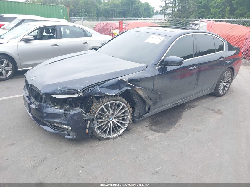 2017 BMW VIN WBAJE5C38HG915235 IAAI salvage auction — LEFT FRONT, Salvage (North Carolina), sold $9,250 on 2026-07-08 (photo 2)