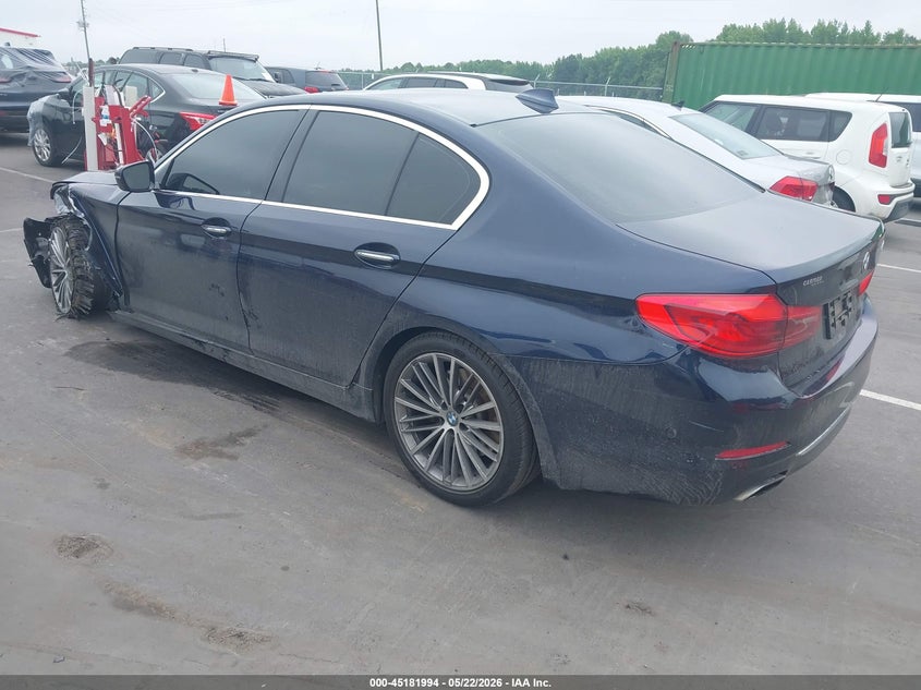 2017 BMW VIN WBAJE5C38HG915235 IAAI salvage auction — LEFT FRONT, Salvage (North Carolina), sold $9,250 on 2026-07-08 (photo 3)