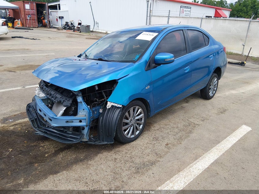 2018 Mitsubishi Mirage VIN ML32F4FJ4JHF09404 IAAI salvage auction — FRONT END, Salvage Title, sold $350 on 2026-08-02 (photo 2)