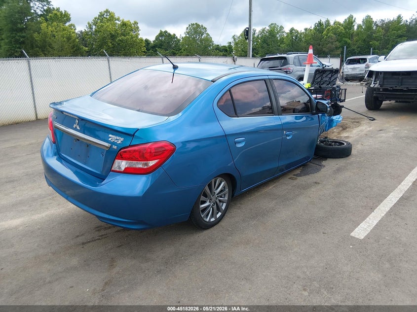 2018 Mitsubishi Mirage VIN ML32F4FJ4JHF09404 IAAI salvage auction — FRONT END, Salvage Title, sold $350 on 2026-08-02 (photo 4)