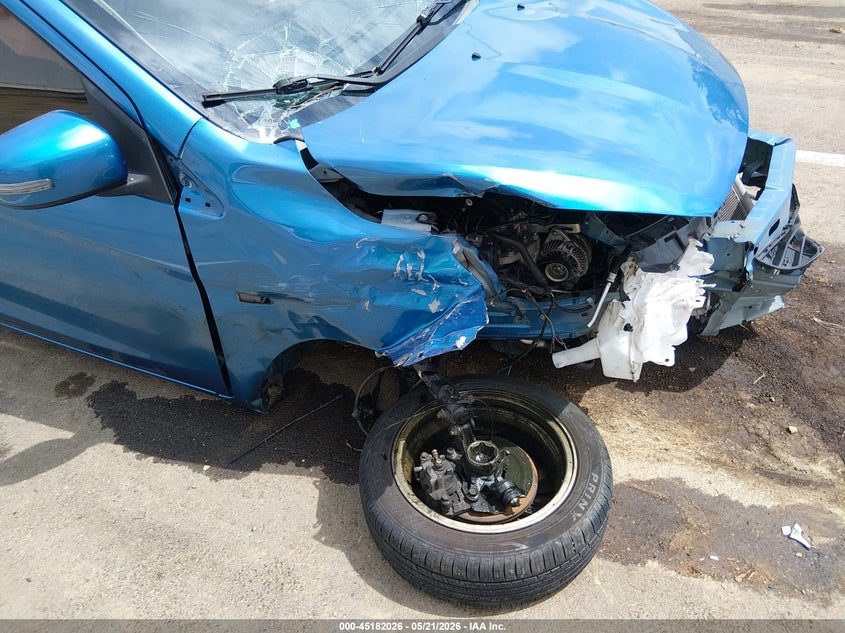 2018 Mitsubishi Mirage VIN ML32F4FJ4JHF09404 IAAI salvage auction — FRONT END, Salvage Title, sold $350 on 2026-08-02 (photo 6)