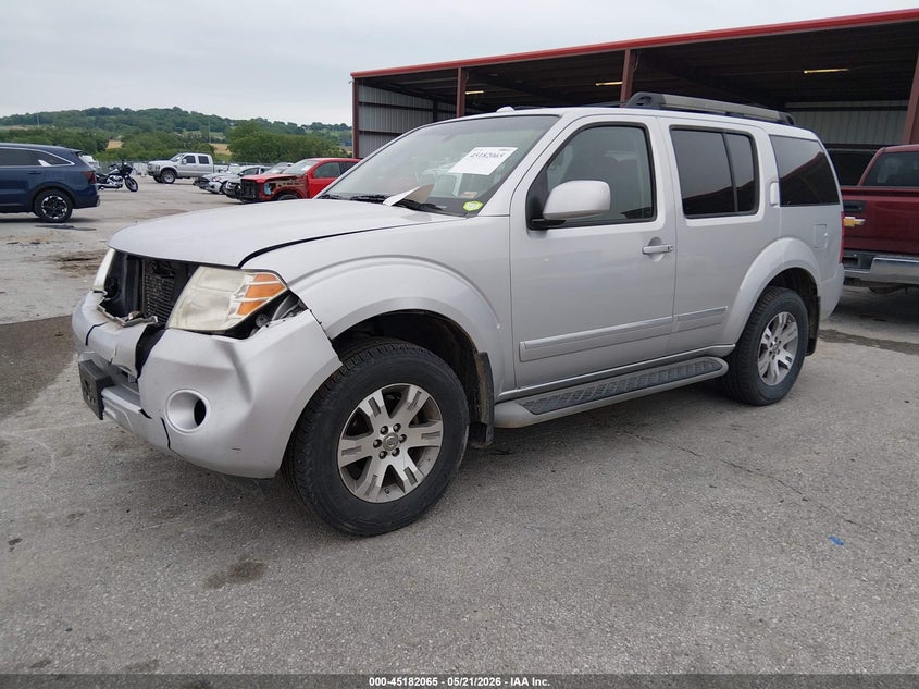 2012 Nissan Pathfinder VIN 5N1AR1NB2CC628893 IAAI salvage auction — FRONT END, Salvage (Missouri), sold $600 on 2026-07-09 (photo 2)