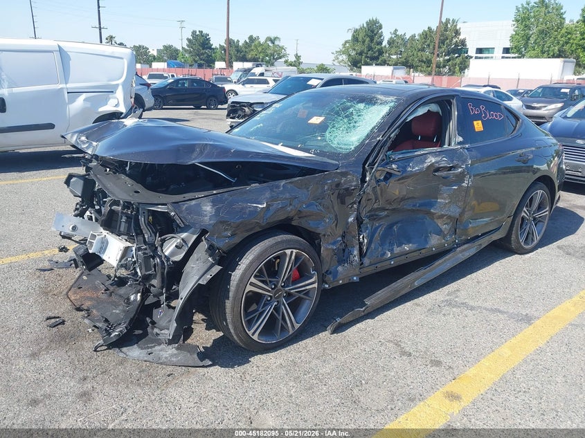 2025 Genesis G70 VIN KMTG54SE5SU156998 IAAI salvage auction — FRONT END, Salvage (California), sold $3,775 on 2026-07-21 (photo 2)