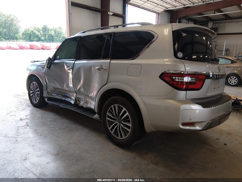 2022 Nissan Armada VIN JN8AY2BC4N9162673 IAAI salvage auction — FRONT END, Salvage (Louisiana), sold $25 on 2026-07-29 (photo 3)