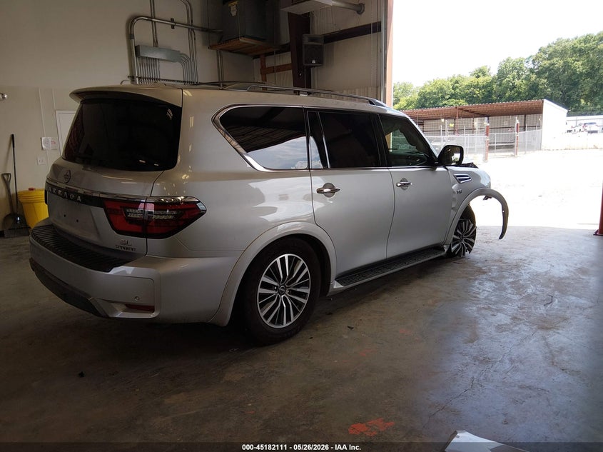 2022 Nissan Armada VIN JN8AY2BC4N9162673 IAAI salvage auction — FRONT END, Salvage (Louisiana), sold $25 on 2026-07-29 (photo 4)