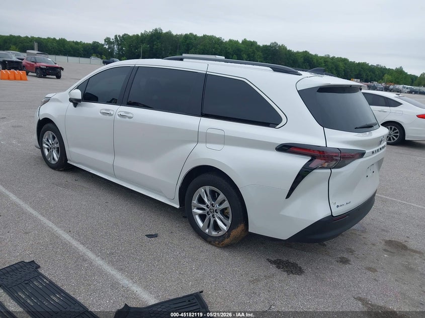 2025 Toyota Sienna VIN 5TDJSKFC2SS160103 IAAI salvage auction — FRONT END, Salvage (Indiana), sold $17,000 on 2026-07-16 (photo 3)