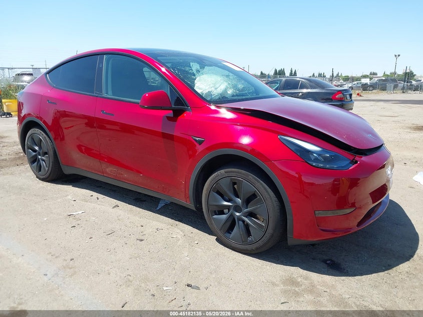 2024 Tesla Model y VIN 7SAYGDED8RF106294 IAAI salvage auction — LEFT FRONT, Salvage (California), sold $10,650 on 2026-07-09 (photo 1)