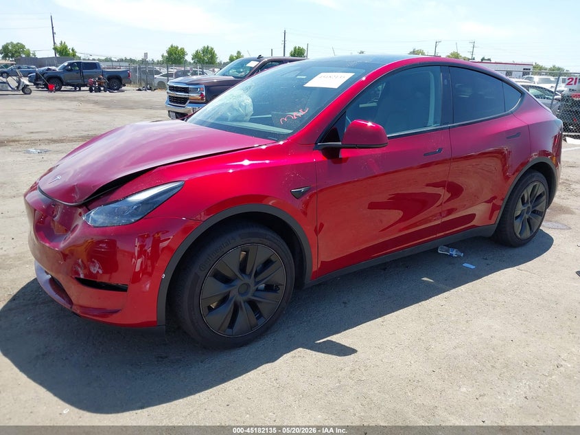 2024 Tesla Model y VIN 7SAYGDED8RF106294 IAAI salvage auction — LEFT FRONT, Salvage (California), sold $10,650 on 2026-07-09 (photo 2)
