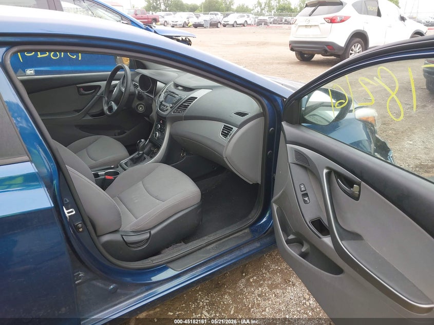 2016 Hyundai Elantra VIN KMHDH4AE0GU503618 IAAI salvage auction — FRONT & REAR, Clear (Indiana), sold $1,100 on 2026-07-15 (photo 5)