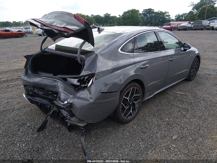2023 Hyundai Sonata VIN KMHL14JC4PA256703 IAAI salvage auction — REAR END, Salvage (South Carolina), sold $6,600 on 2026-07-14 (photo 4)