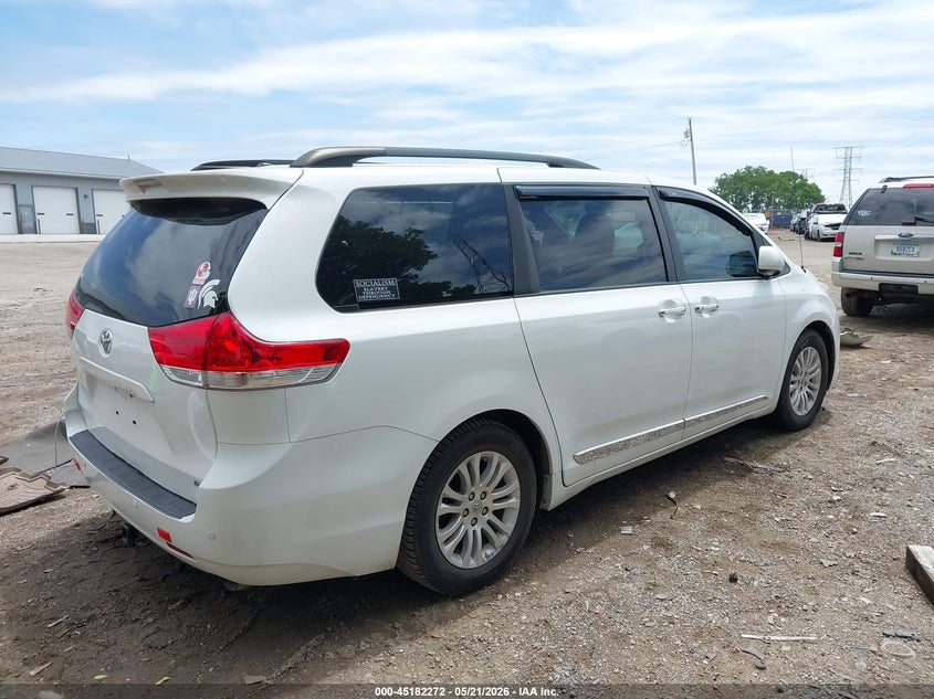 2013 Toyota Sienna VIN 5TDYK3DC7DS365992 IAAI salvage auction — WATER/FLOOD, Salvage (Indiana), sold $2,625 on 2026-07-08 (photo 4)