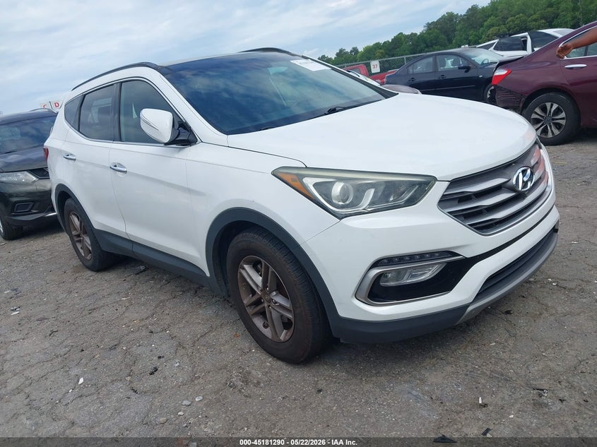 2017 Hyundai Santa fe VIN 5XYZU3LB1HG416882 IAAI salvage auction — REAR END, Salvage (Georgia), sold $25 on 2026-07-29 (photo 1)