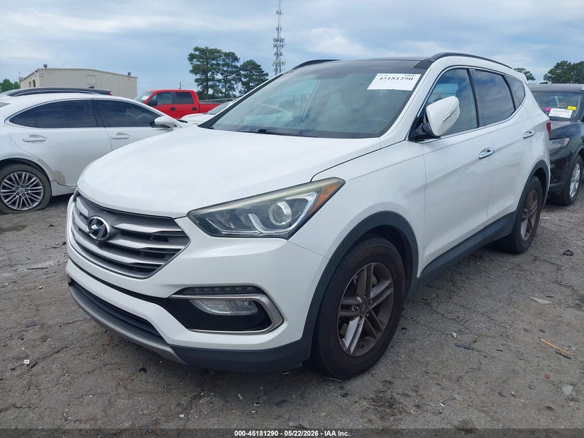 2017 Hyundai Santa fe VIN 5XYZU3LB1HG416882 IAAI salvage auction — REAR END, Salvage (Georgia), sold $25 on 2026-07-29 (photo 2)