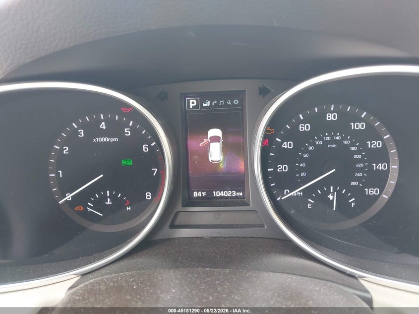 2017 Hyundai Santa fe VIN 5XYZU3LB1HG416882 IAAI salvage auction — REAR END, Salvage (Georgia), sold $25 on 2026-07-29 (photo 7)